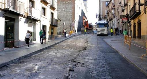 Aspecto que presentaba la calle antes de las obras