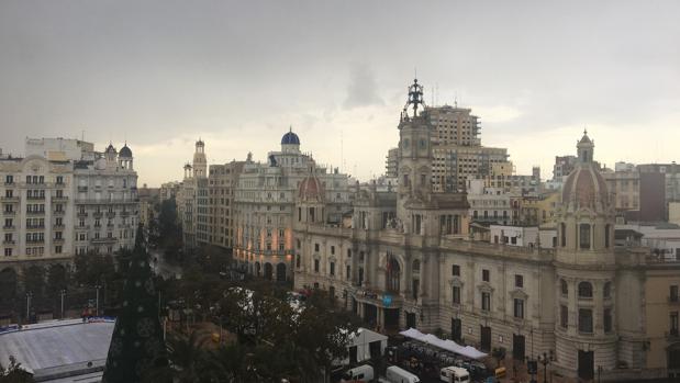 Imagen del cielo de Valencia esta mañana
