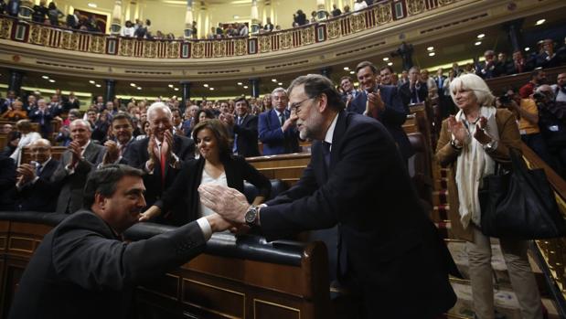 Imagen de la segunda jornada del debate de investidura de Rajoy