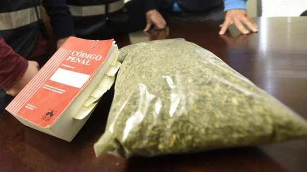 Paquete de marihuana en una imagen de archivo
