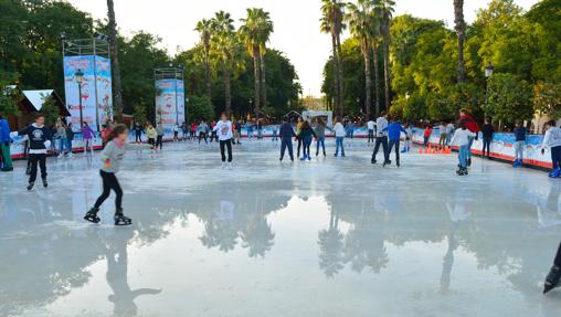 Imagen de la pista de hielo Kinder, en su edición anterior