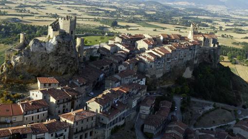 Vista aérea del pueblo de Frías