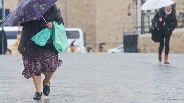 Imagen de los efectos de la lluvia en Valencia