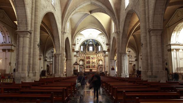 Imagen del interior de la Catedral de Valencia