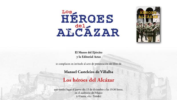 Suspenden la presentación del libro «Los héroes del Alcázar»