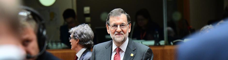 El presidente del Gobierno, Mariano Rajoy, en el Consejo Europeo de Bruselas