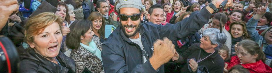 «Spiriman», en una manifestación en defensa de la Sanidad pública