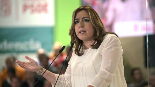 La secretaria general del PSOE andaluz y presidenta de la Junta, Susana Díaz