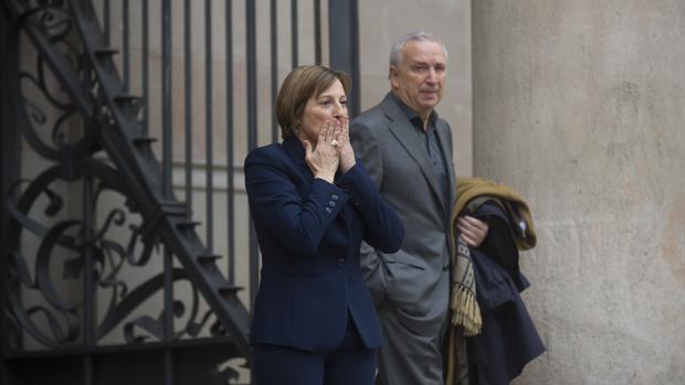 Carme Forcadell, el pasado viernes a las puertas del TSJC