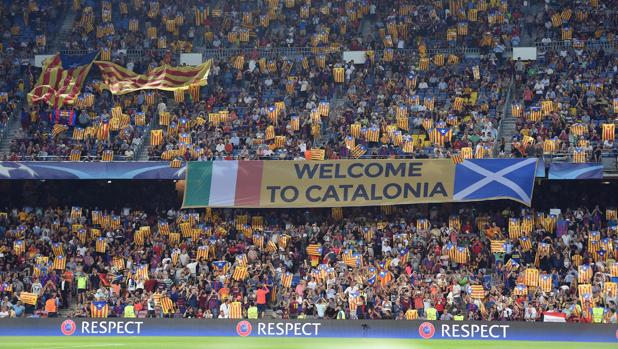 Partido de Champions entre el Barça y el Celtic en el Camp Nou, el pasado 13 de septiembre