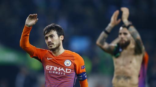 David Silva tras acabar un partido con el Manchester City