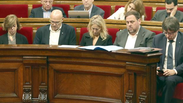 Pleno del Parlament en el que se aprobó la nueva ley