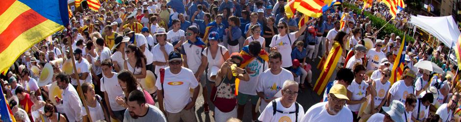 Manifestación independentista de la Diada de este año