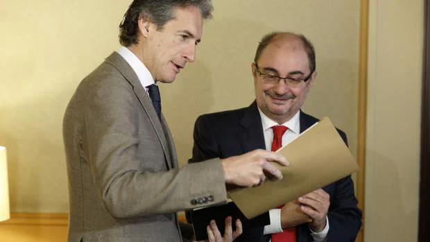 Íñigo de la Serna se reunió este jueves con el presidente aragnés, Javier Lambán