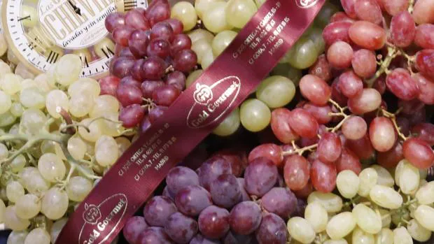 Diferentes variedades de uvas para celebrar la Nochevieja