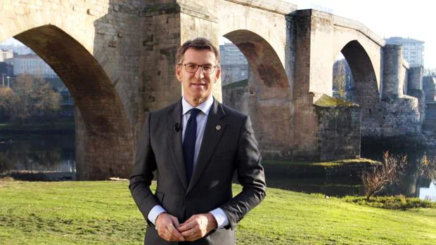 El presidente de la Xunta pronunció su Mensaje de Fin de Año desde el Puente Romano de Orense