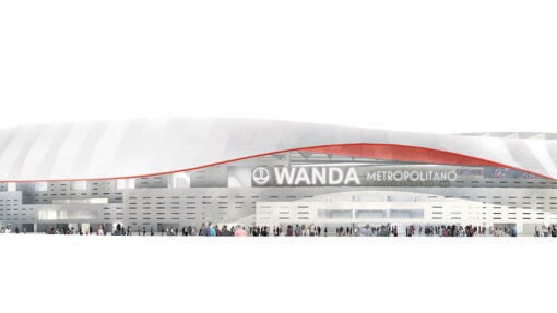 Recreación del estadio Wanda Metropolitano