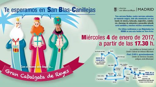 El cartel de la cabalgata de San Blas-Canillejas