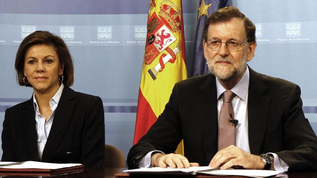 María Dolores de Cospedal y Mariano Rajoy