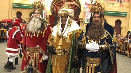 Sus Majestades en la Plaza de Toros de Albacete