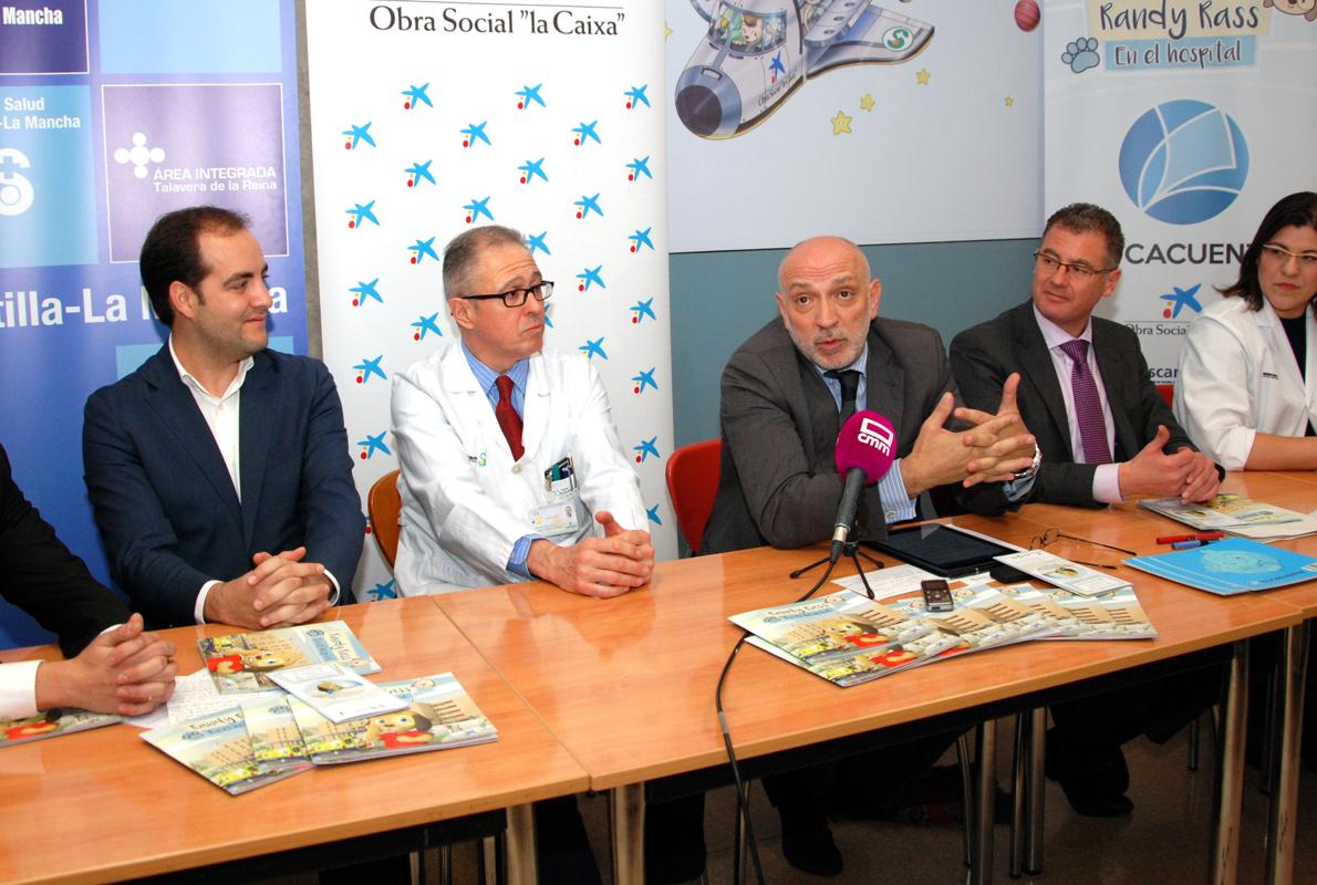 Rodrigo Gutiérrez, durante su intervención este miércoles en el hospital de Talavera