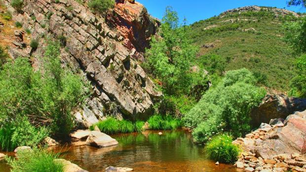 Paraje del Boquerón del río Estena, en el término municipal de Navas de Estena, dentro de Cabañeros