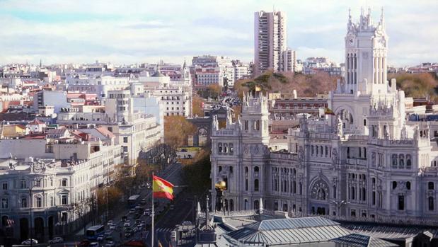 El Palacio de Cibeles pintado por Agustín González