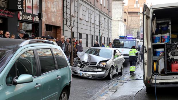 Lugar del atropello en las proximidades del cruce de la calle Gondomar con la calle Santa Clara