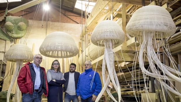 Cinco medusas «falleras» presidirán el estand del Oceanogràfic de Valencia en FITUR