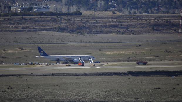 Avión de Saudi Arabian paralizado en Barajas por amenaza de bomba el pasado mes de febrero
