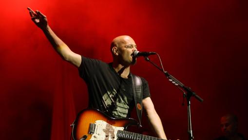 Jesús Cifuentes, vocalista de los Celtas Cortos, durante un concierto