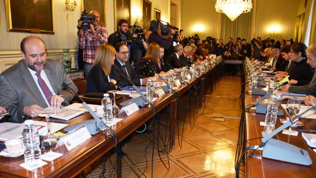 Martínez Guijarro, en la reunión celebrada en Madrid con otras comunidades autónomas