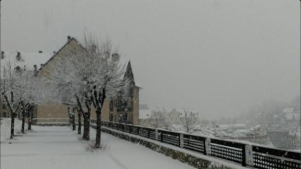 Vista nevada de Vielha