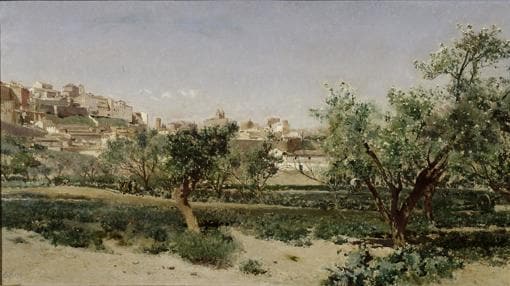 «Las huertas de Toledo», hacia 1884, de Aureliano de Beruete. Museo Nacional del Prado