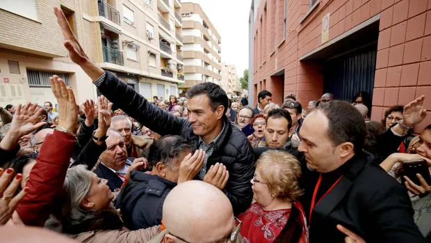 Pedro Sánchez, el pasado 26 de noviembre en Xirivella (Valencia) en su reaparición pública