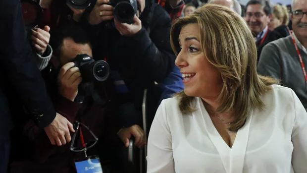 Susana Díaz, en el Comité del PSOE del sábado pasado en Ferraz