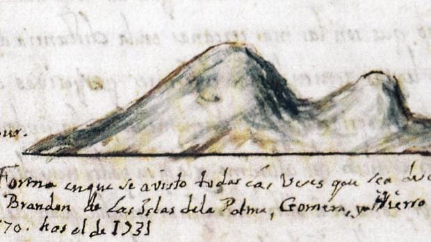 Pedro Agustín del Castillo y Vergara, en 1731, veía así San Borondón