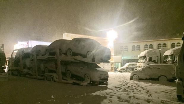 Imagen de los efectos de la nevada en Barracas