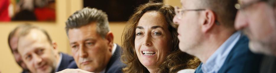 La eurodiputada de C's Carolina Punset, en una rueda de prensa