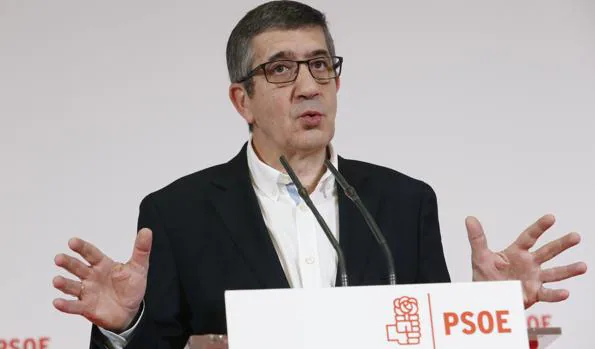 El candidato a la secretaría general del PSOE, Patxi López