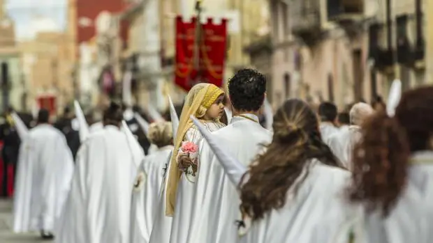 Imagen de una de las procesiones de la Semana Santa Marinera de Valencia celebrada en 2016
