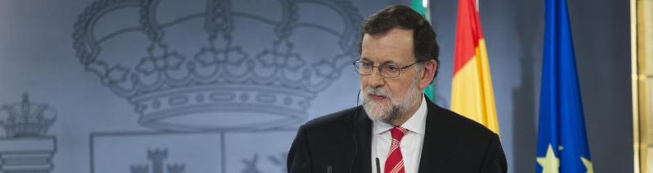 Rajoy, este viernes, en la rueda de prensa ofrecida tras la reunión con el primer ministro de Italia