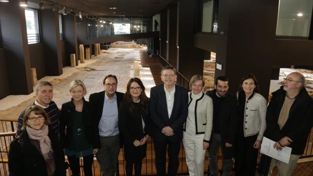 Los miembros del Consell, durante el seminario en Sagunto