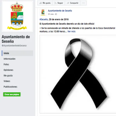 Cuenta de facebook del Ayuntamiento de Seseña