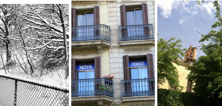 Tres imágenes de Brookyn, Barcelona y Toledo