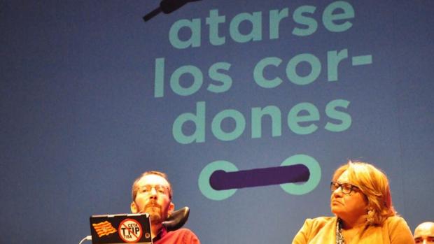 Pablo Echenique y Meri Pita, dirigentes nacionales de Podemos