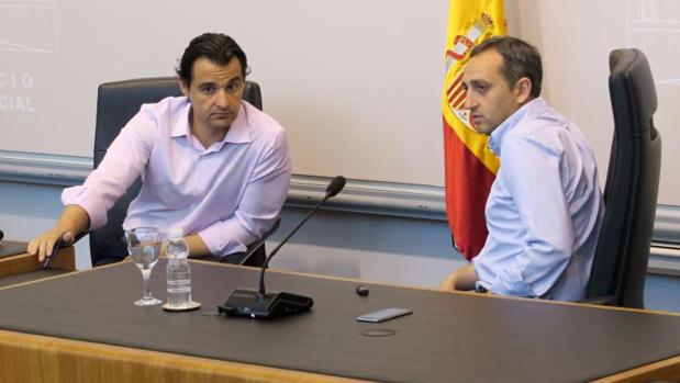 Dolón, con el presidente de la Diputación de Alicante, César Sánchez