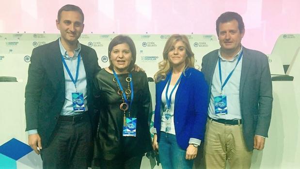 Sánchez Bonig, Ortiz y Císcar, en el congreso del PP