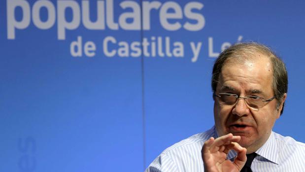 Juan Vicente Herrera interviene durante el Comité Ejecutivo del PP de Castilla y León el pasado octubre
