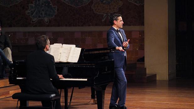 Juan Diego Flórez, durante su actuación en el Palau